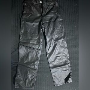 Almost famous, black faux leather pants